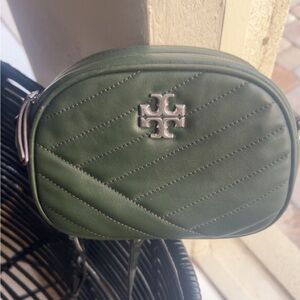 Tory Burch Olive Quilted Crossbody Bag
